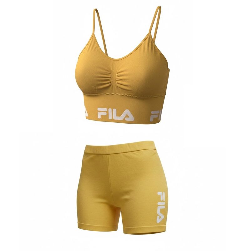 Duo Brassière Culotte Fila- Ocre