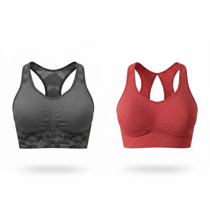 Duo de Brassière Sport Fila - Rouge &amp; Noir