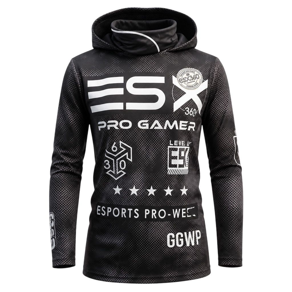 Chandail ESX avec cagoule- Noir