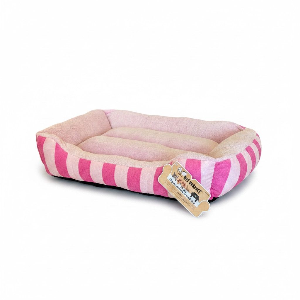 Lit pour animaux- Rose/Rose