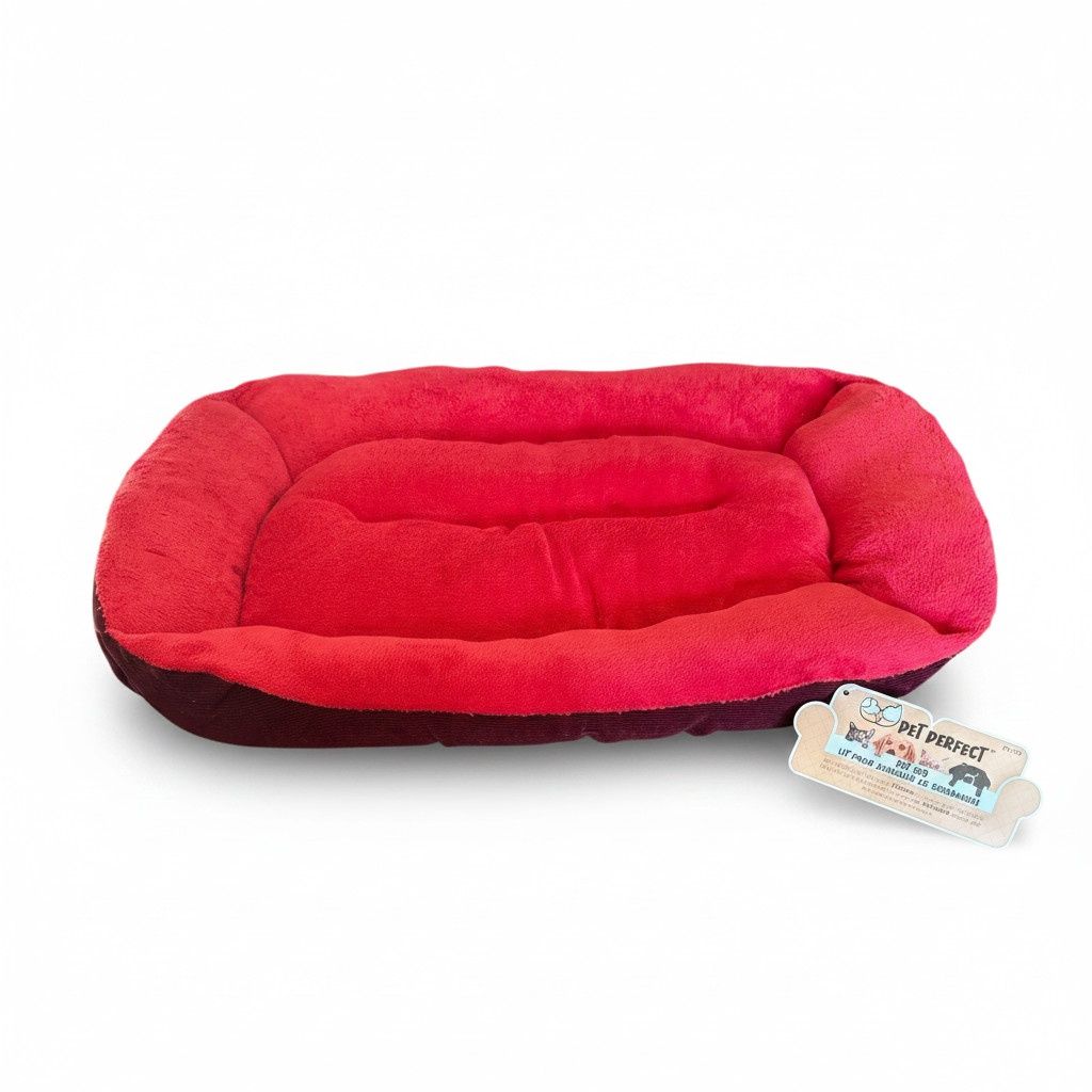 Lit pour animaux- Bourgonne/Rouge
