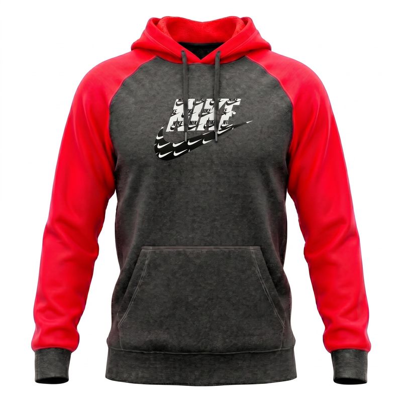 Hoodies- Nike Charcoal/ Corail vif