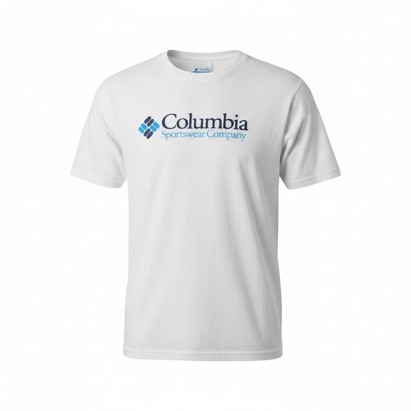 T-shirt Columbia - Blanc
