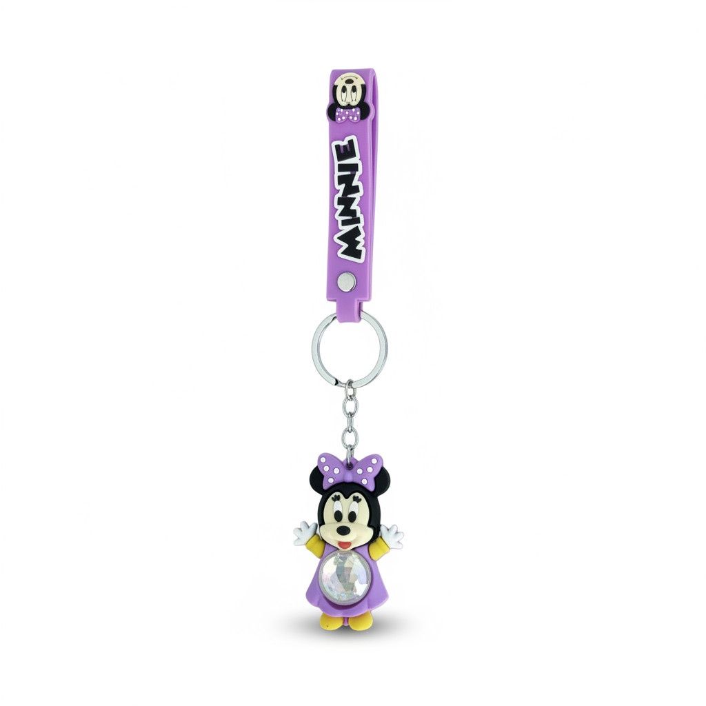 Porte-clés Lumineux- Minnie Mauve
