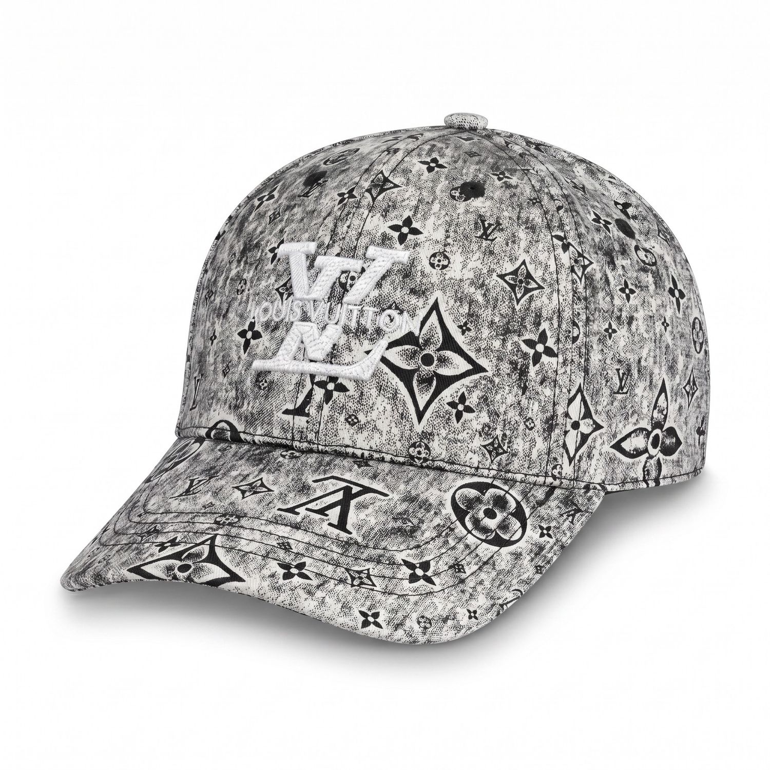 Casquette Louis Vuitton- Gris et blanc