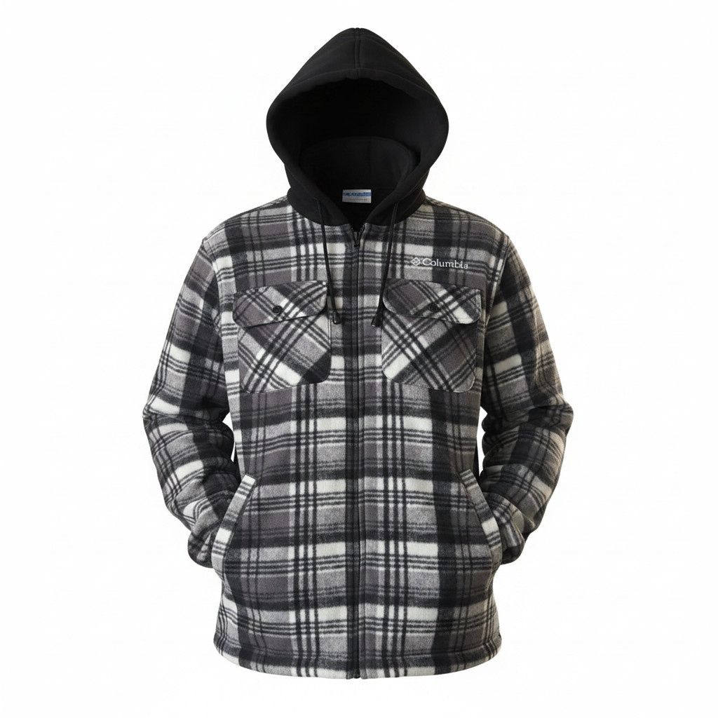 Veste doublé à carreaux - Gris Blanche ligne Noir