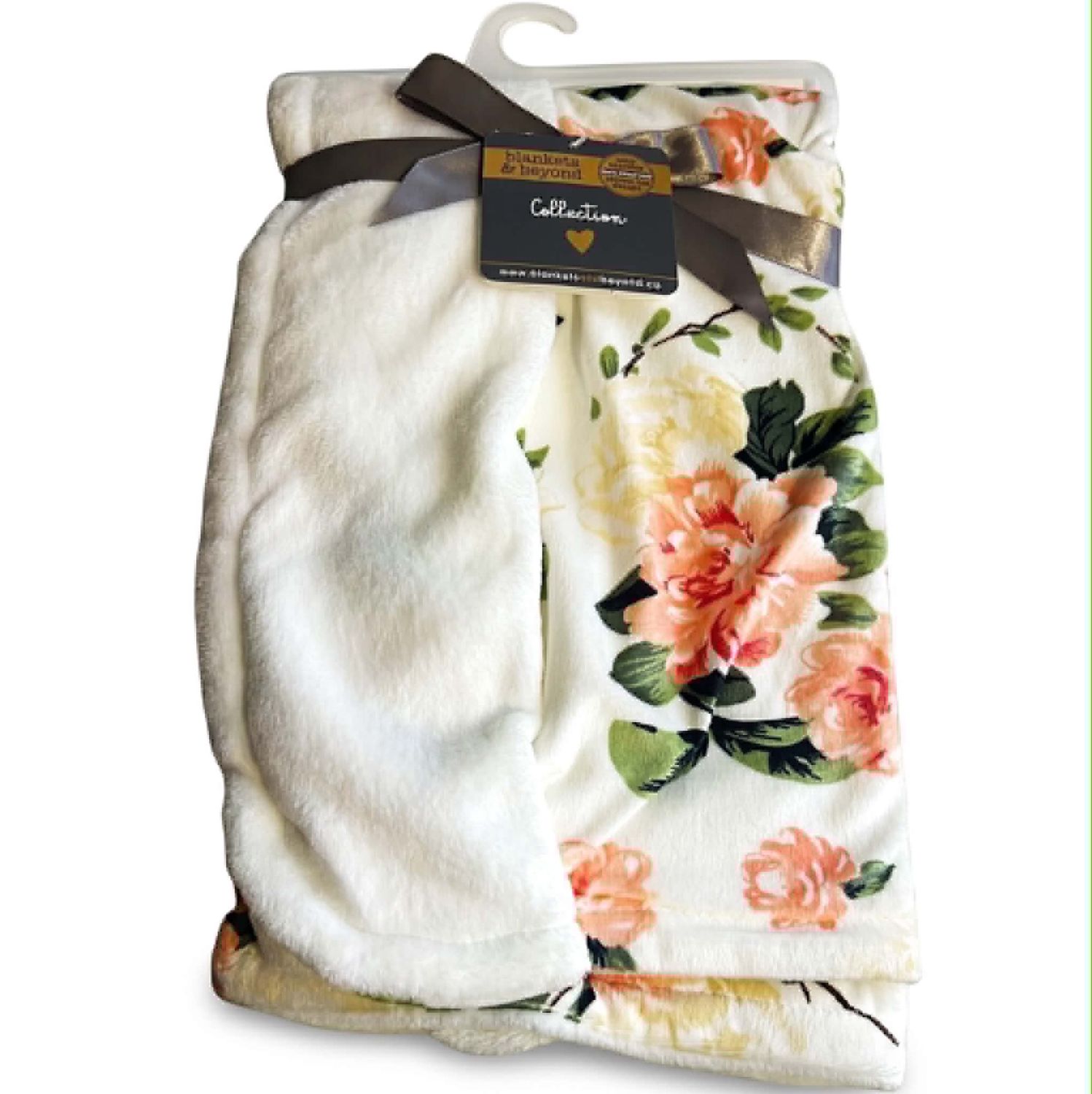 Couverture de Bébé- Crème avec fleur