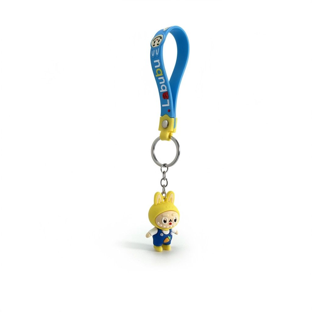 Porte clés Labubu- Bleu