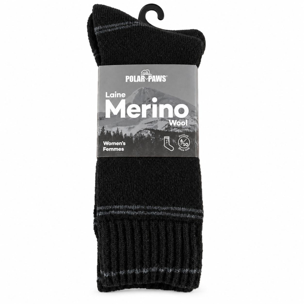 Bas de Merino Femme Noir