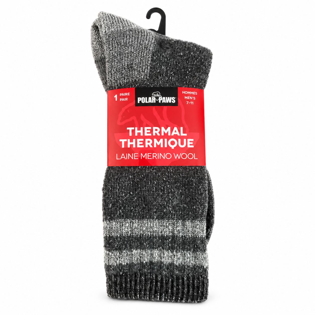 Bas de Merino Homme Charcoal