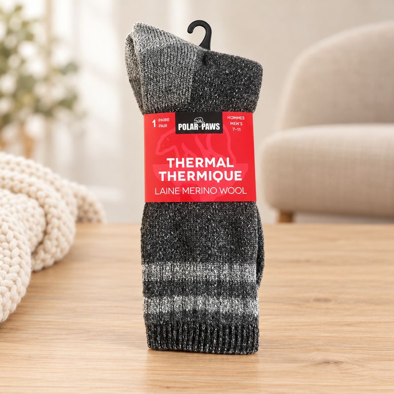 Bas de Merino Homme Charcoal