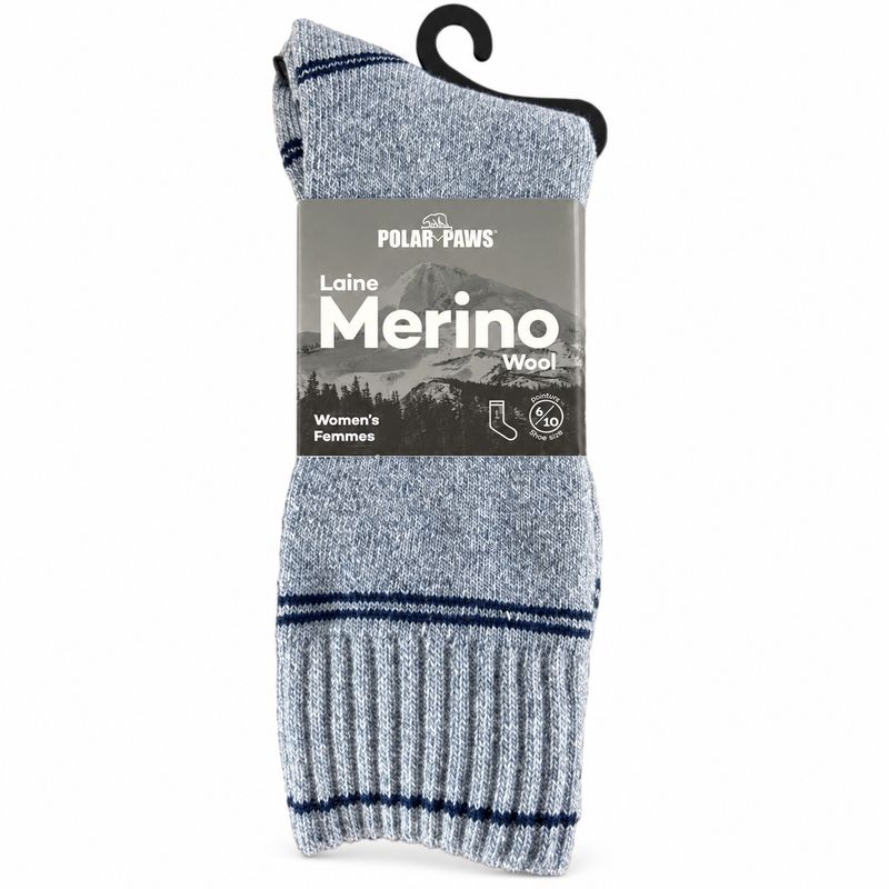 Bas de Merino Femme Bleu