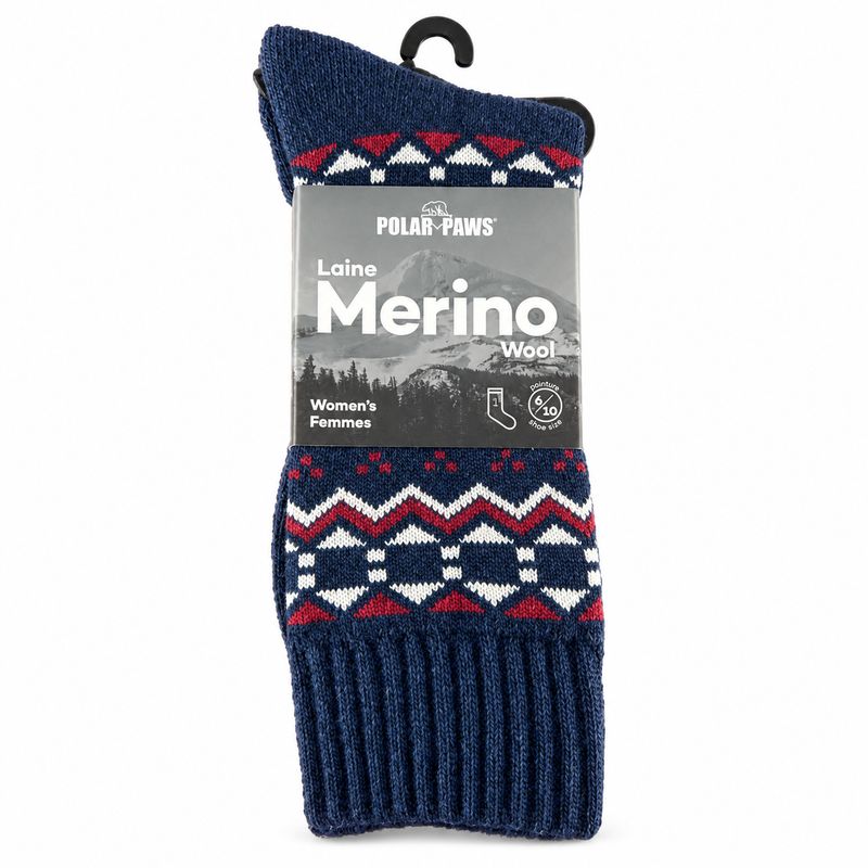 Bas de Merino Femme Marine