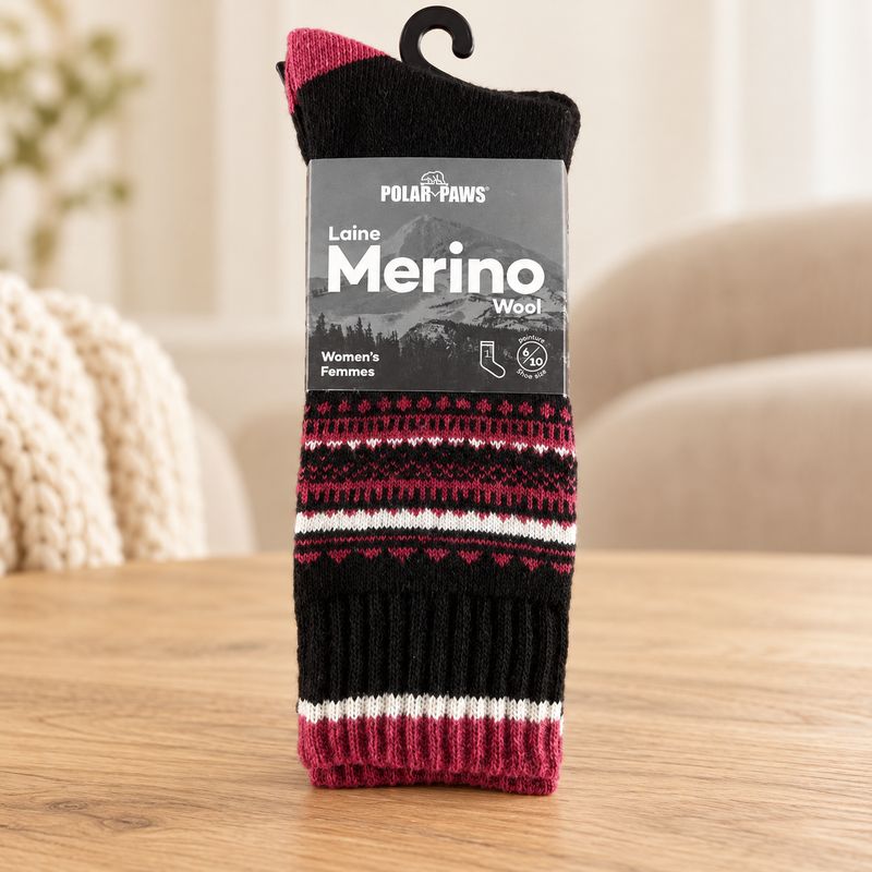 Bas de Merino Femme Fushia