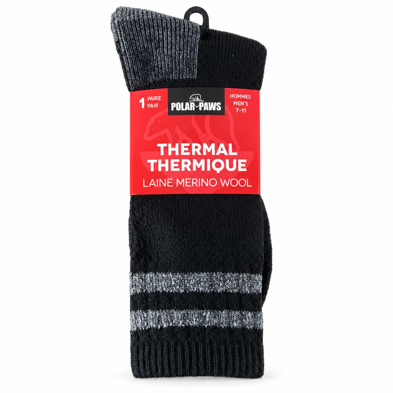 Bas de Merino Homme Noir
