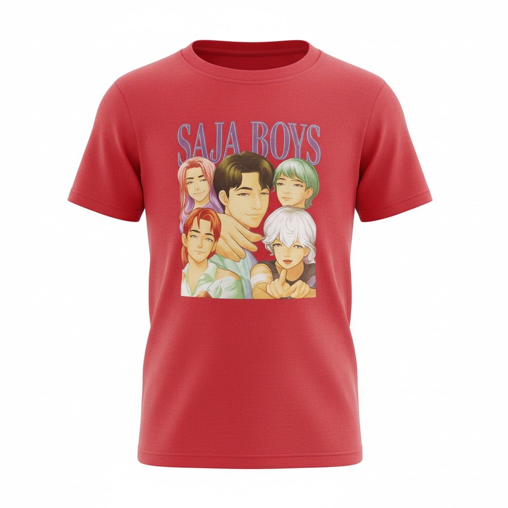 T-Shirt K-Pop- Model 3- Rouge