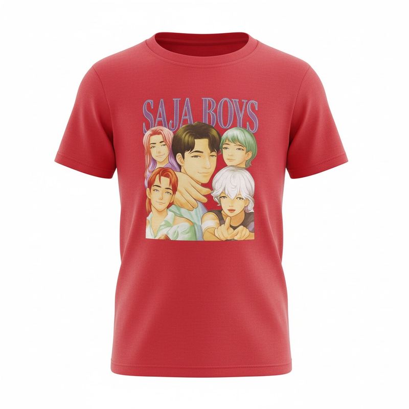 T-Shirt K-Pop- Model 3- Rouge