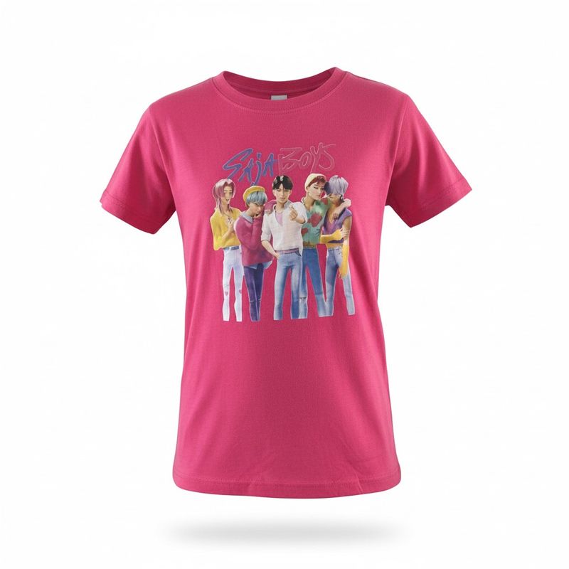 T-Shirt K-Pop- Model 7- Fushia