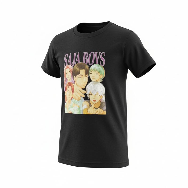 T-Shirt K-Pop- Model 3- Noir