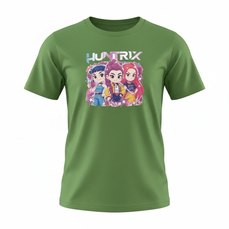 T-Shirt K-Pop- Model 14- Olive