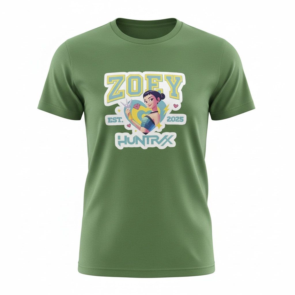 T-Shirt K-Pop- Model 10- Olive