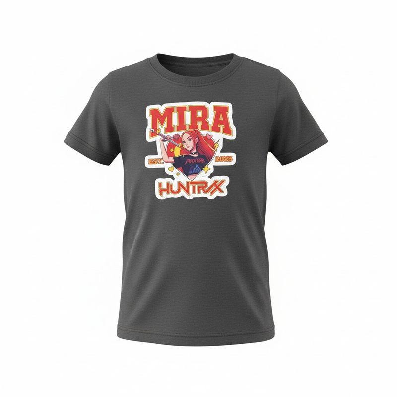 T-Shirt K-Pop- Model 12- Charcoal