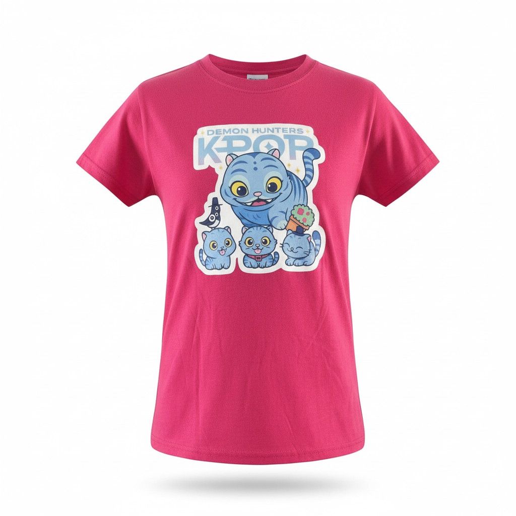 T-Shirt K-Pop- Model 8- Fushia