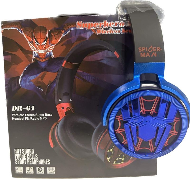 Casque Écouteur Spider-Man - Bleu