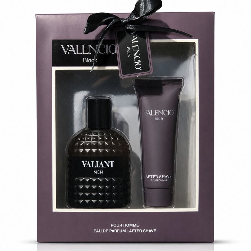 Valencio Black Parfum et après rasage