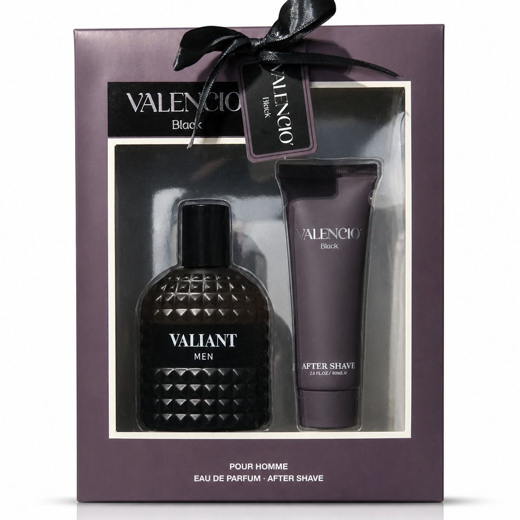 Valencio Black Parfum et après rasage