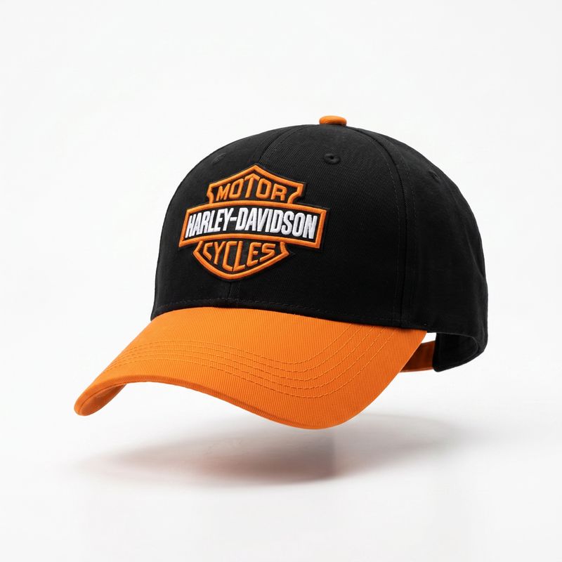 Casquette Harley Davidson- Noir et Orange