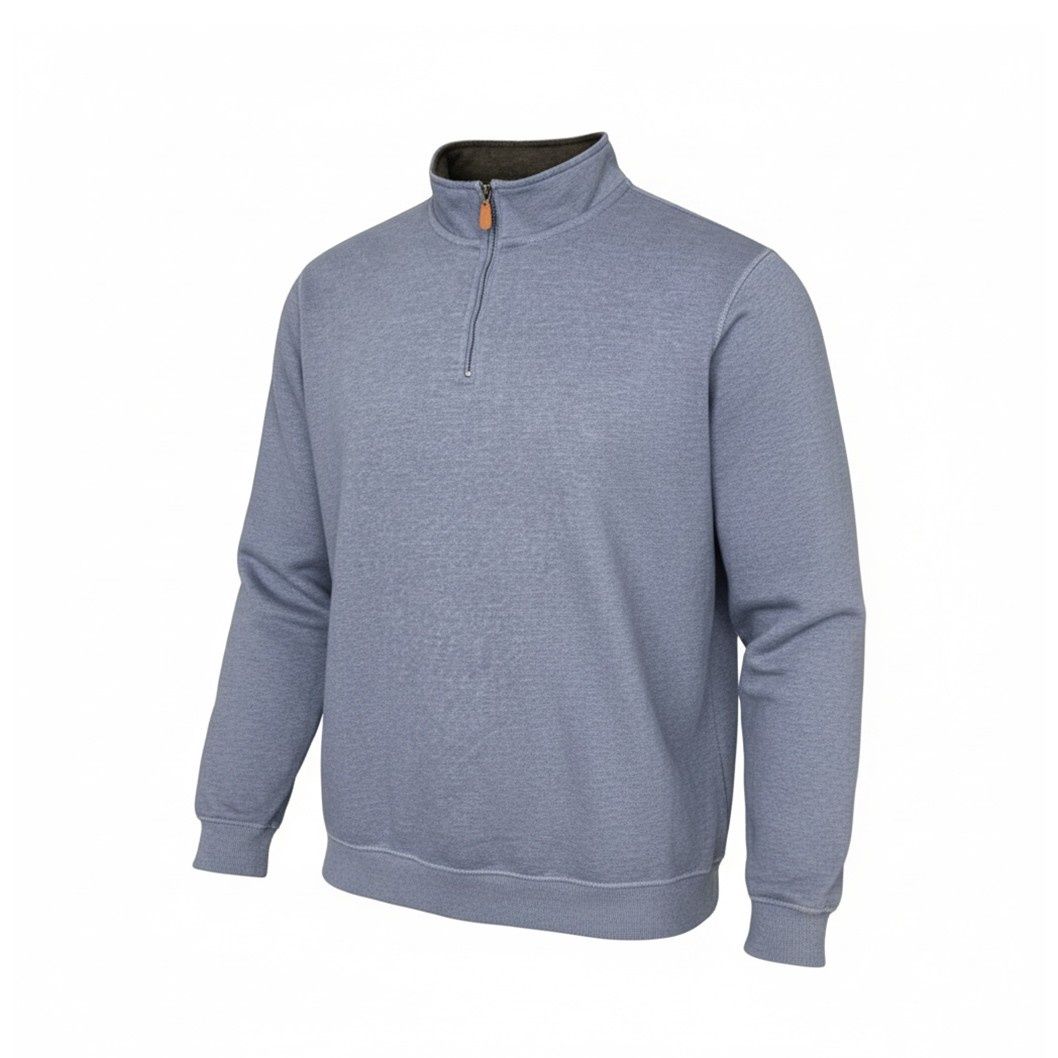 Pull à fermeture éclair- Marine