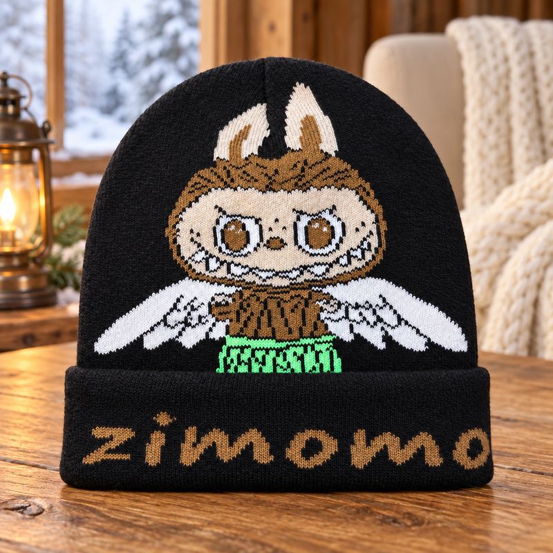 Tuque Labubu- Noir Zimomo