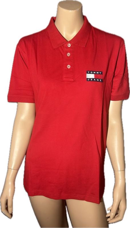 Polo Tommy Jeans -Rouge- Xlarge