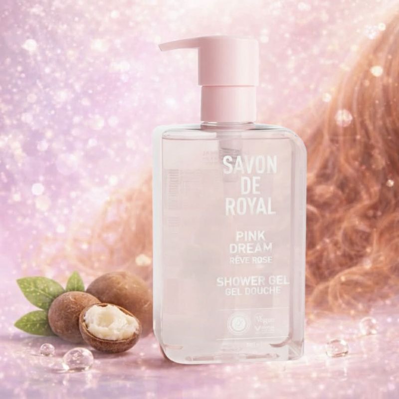 Gel douche rêve rose