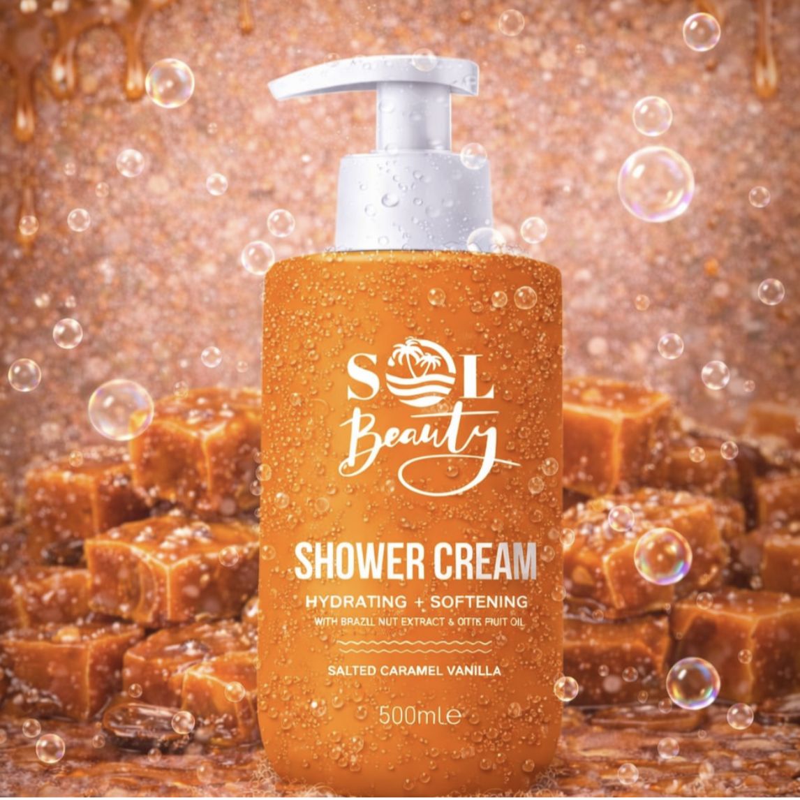 Crème du douche Caramel Salé Vanille
