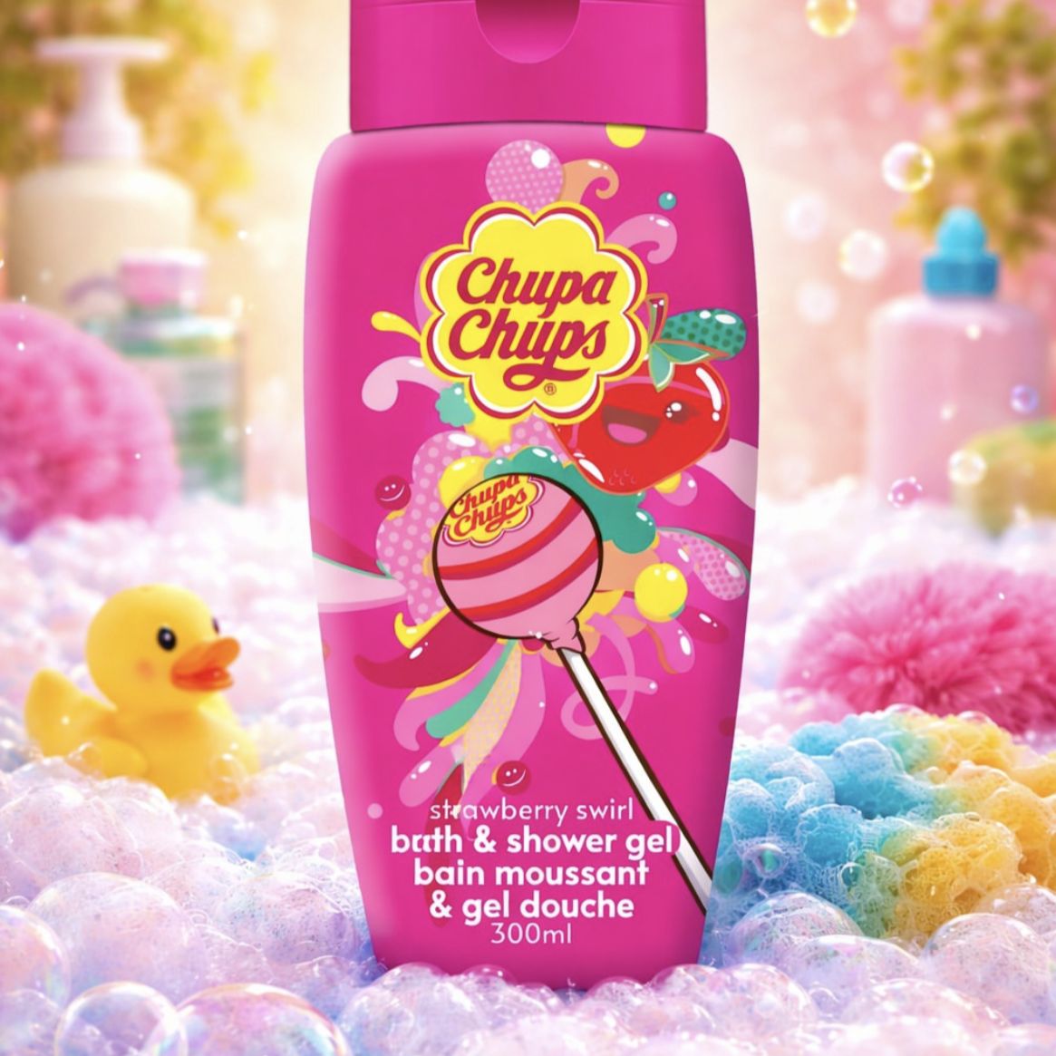 Bain moussant et gel douche Fraise