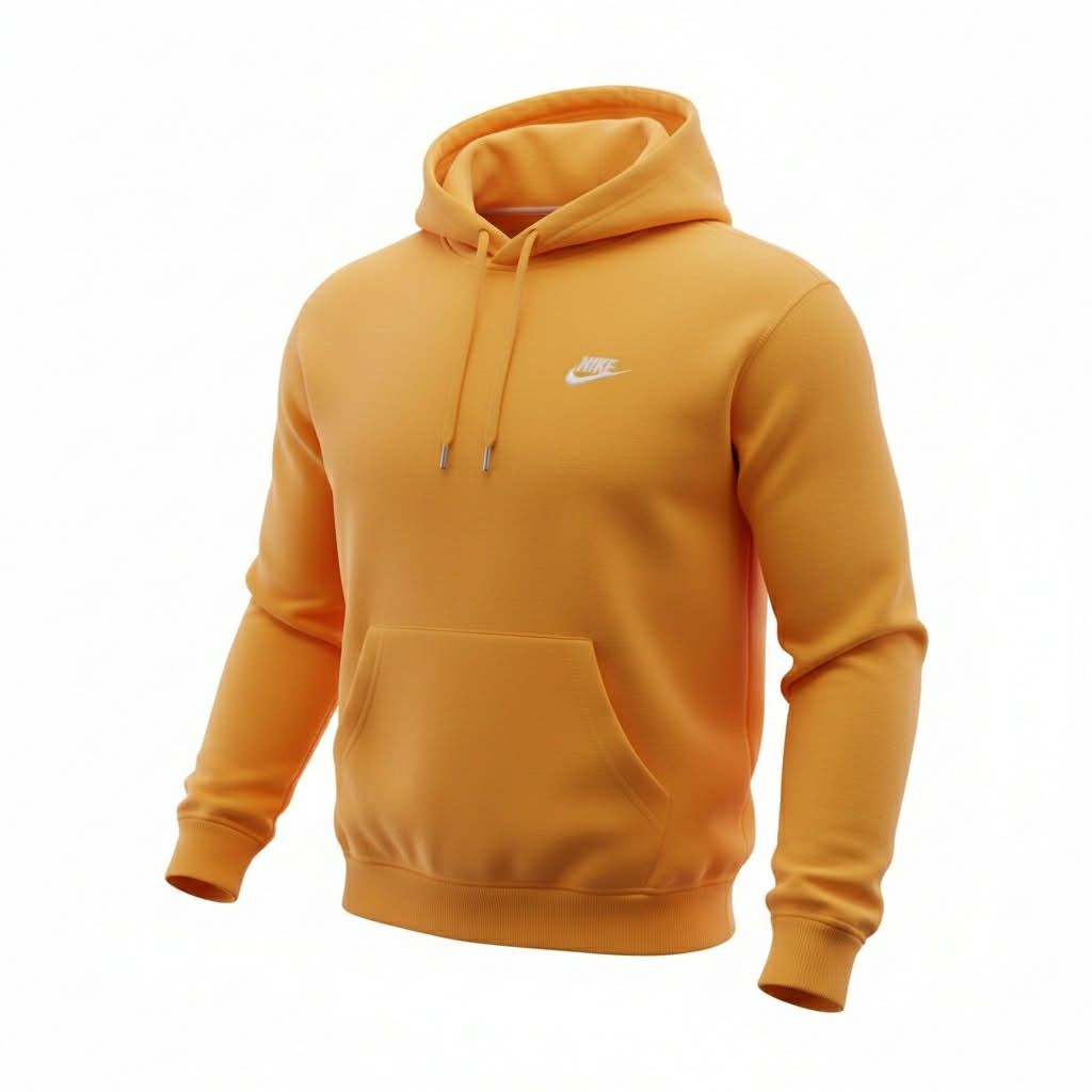 Hoodie Nike Logo Brodé- Jaune- Small
