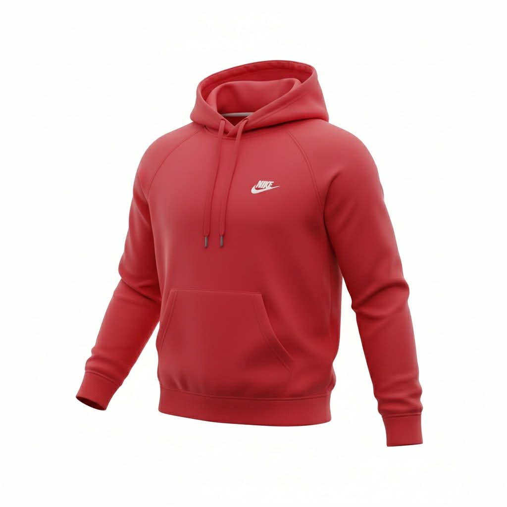 Hoodie Nike Logo Brodé- Rouge- Medium