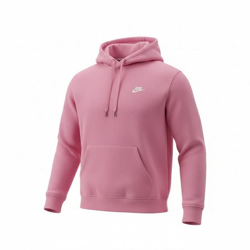 Hoodie Nike Logo Brodé- Rose Pale- Large