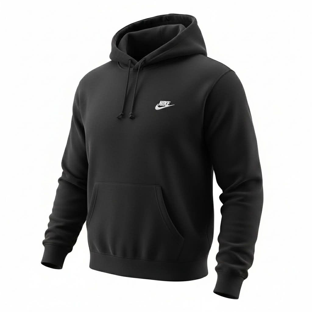 Hoodie Nike Logo Brodé- Noir- Large