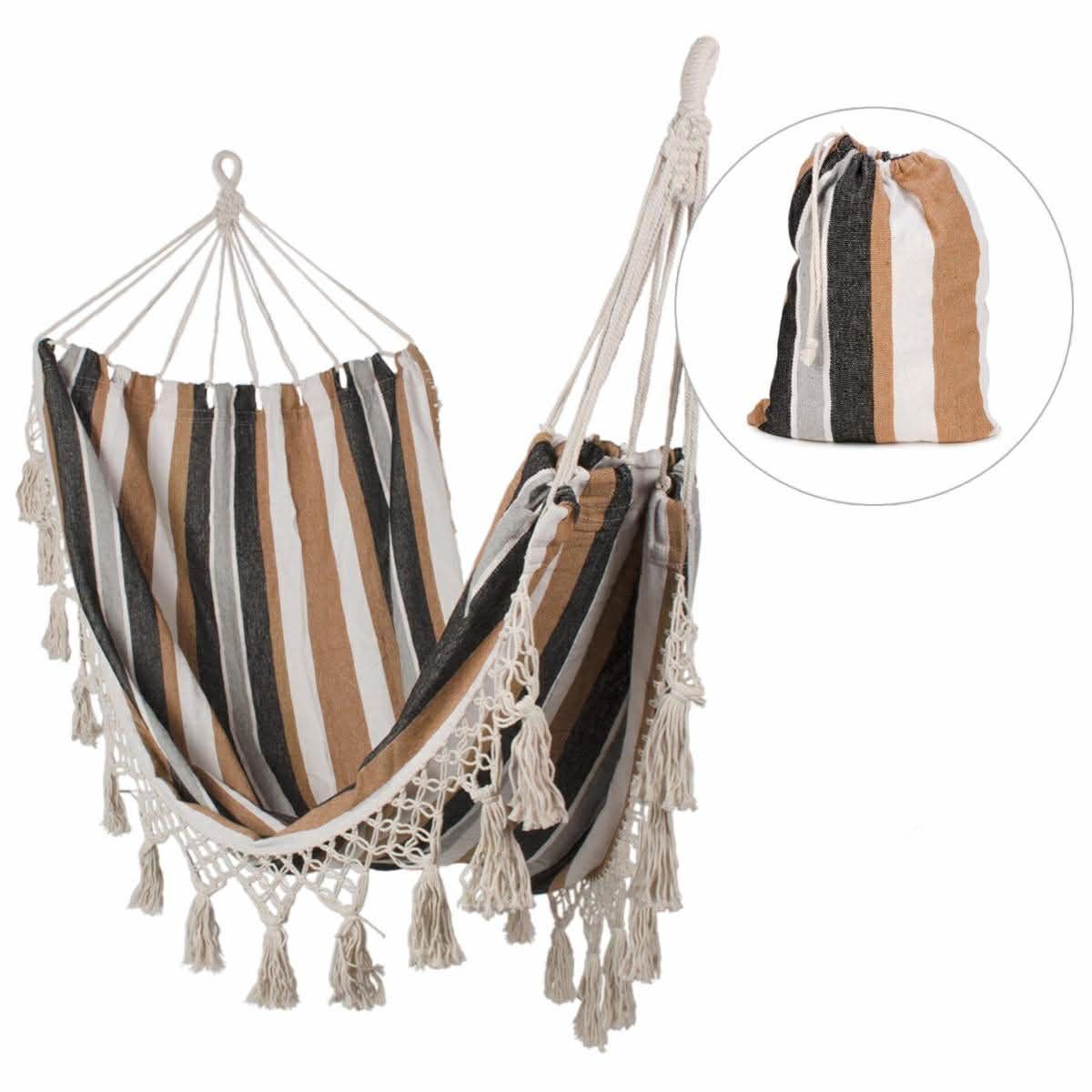 Hamac suspendue- Cendres noires