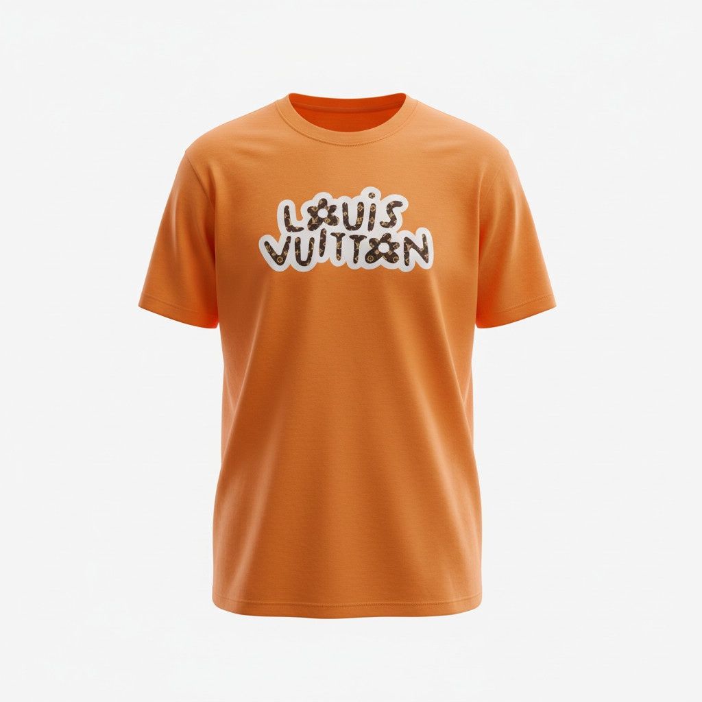 T-shirt- Louis Vuitton Orange- Large