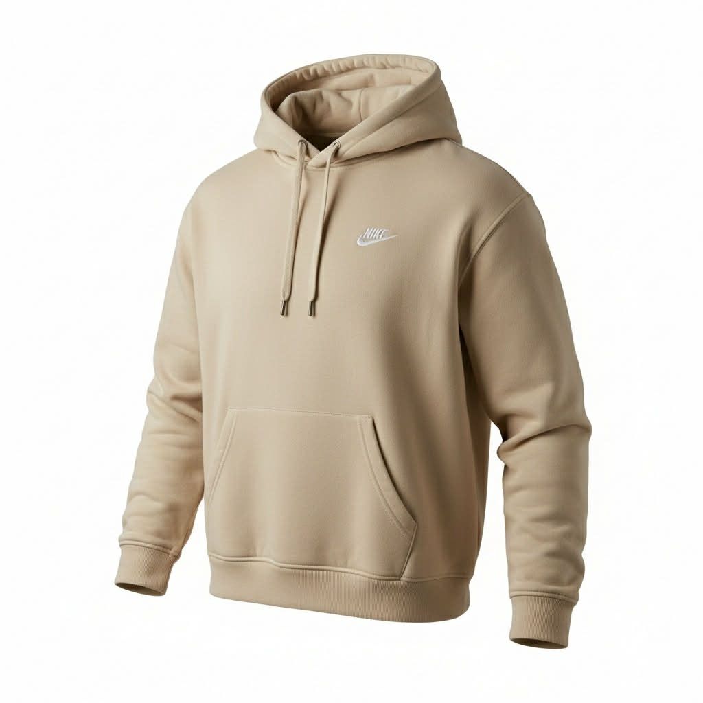 Hoodie Nike Logo Brodé- Beige- Small