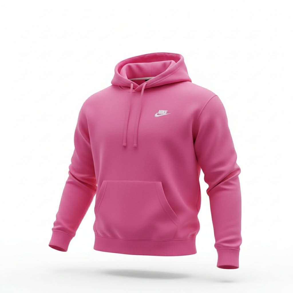 Hoodie Nike Logo Brodé- Rose Foncé- Small