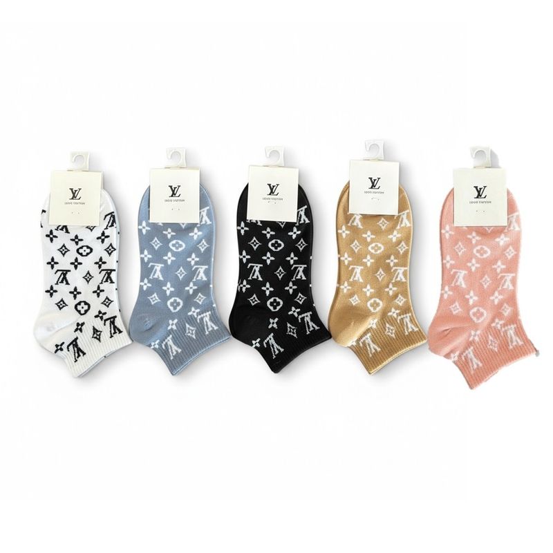 Lot de 5 paires de bas- Louis Vuitton couleur