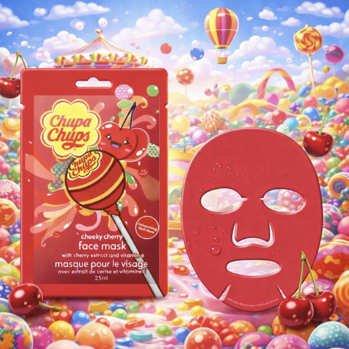 Maque pour le visage- Cerise