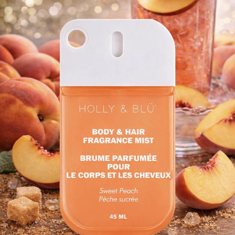 Brume parfumée pour le corps et les cheveux- Pêche sucrée