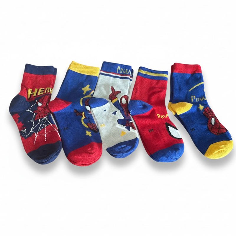 Lot de 5 Paires de bas- Spider-man- Large