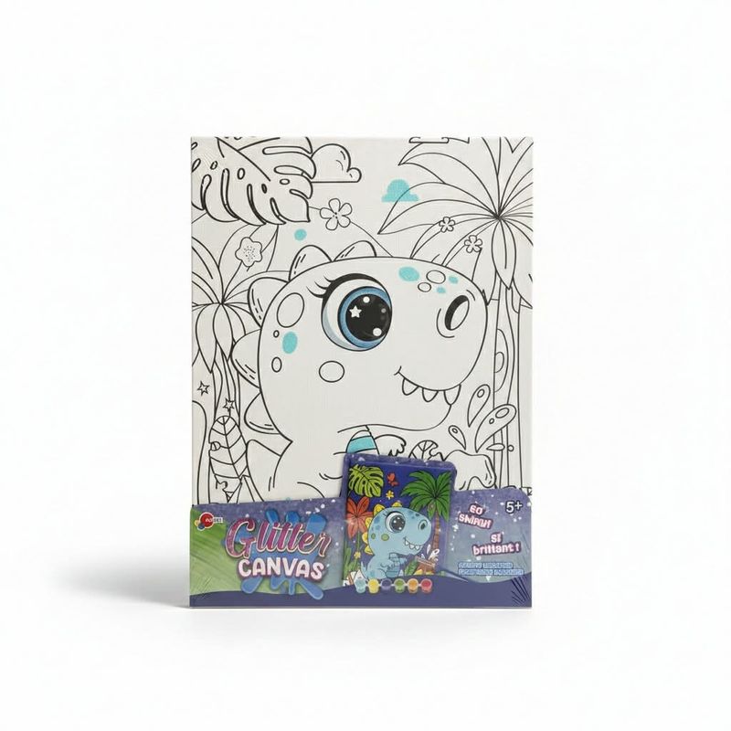 Ensemble canvas à peinture- Dinosaure